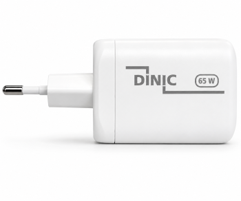 Caricabatterie/alimentatore DINIC USB C/C/A 65 W Caricabatterie rapido Power Delivery 3.0, tecnologia PPS, DINIC box